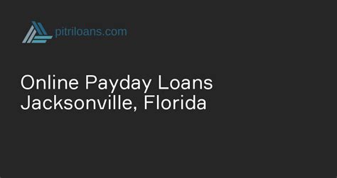 Payday Loans Jacksonville Fl